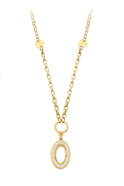 Solid Gold Circle Necklace | 14K (585) | 6.20 gr