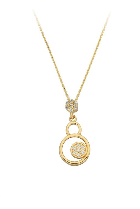 Solid Gold Circle Necklace | 14K (585) | 1.88 gr