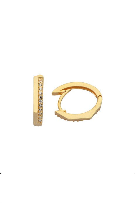 Boucle d'oreille cercle en or massif | 14K (585) | 1,54 g