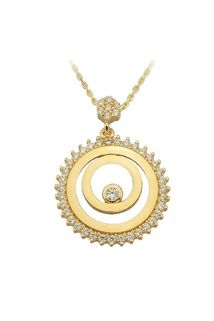 Collier design cercle en or massif | 14K (585) | 2,93 grammes