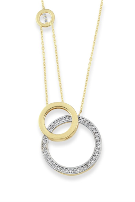 Collier design cercle en or massif | 14K (585) | 3,88 grammes