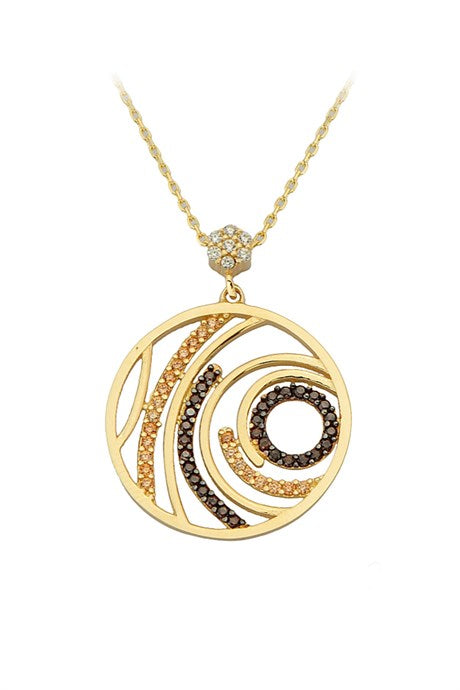 Collier design cercle en or massif | 14K (585) | 2,86 grammes