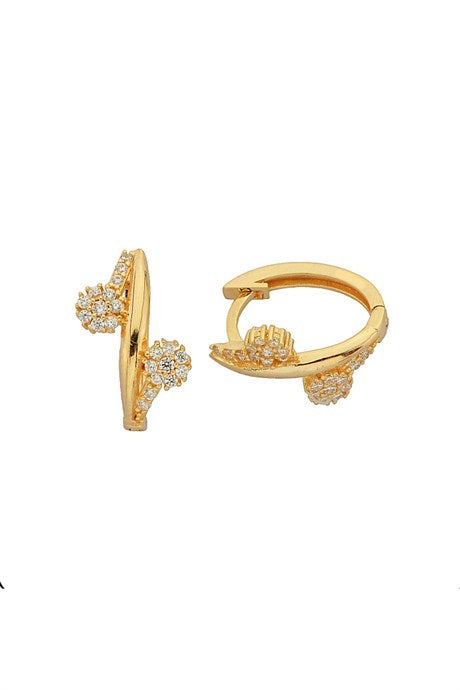 Solid Gold Circle Design Earring | 14K (585) | 1.94 gr