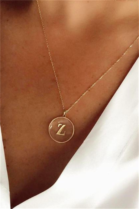 Solid Gold Initial Necklace | 14K (585) | 2.41 gr