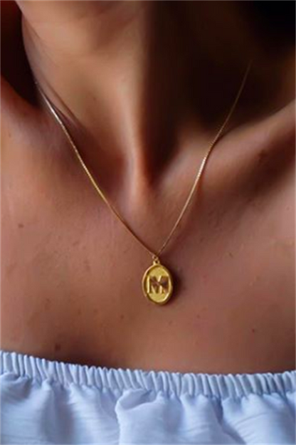 Collier initial en or massif | 14K (585) | 2,19 grammes