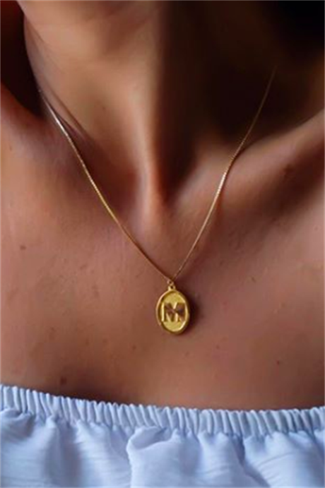 Collier initial en or massif | 14K (585) | 2,19 grammes