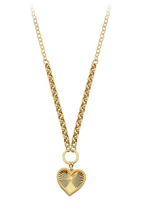 Collar de corazón de oro macizo | 14K (585) | 5,51 gramos