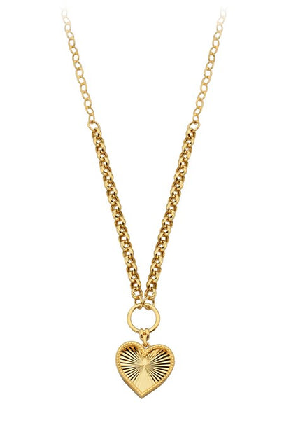 Collier coeur en or massif | 14K (585) | 5,51 grammes