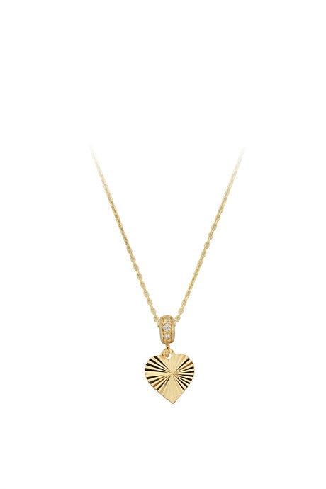 Collier coeur en or massif | 14K (585) | 1,86 grammes