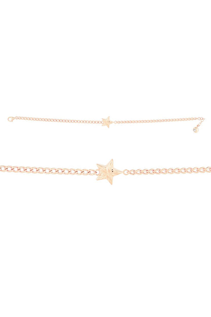 Solid Gold Star Bracelet