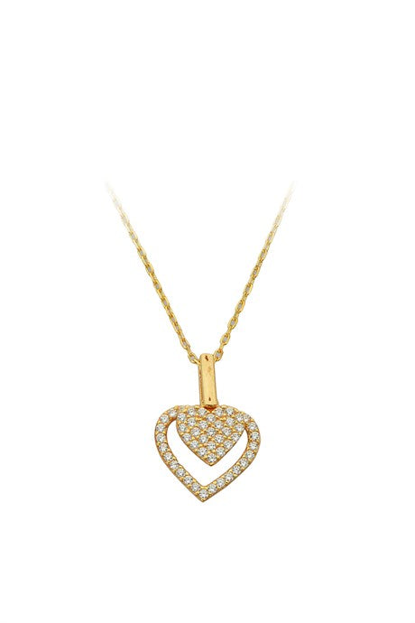 Solid Gold Heart Necklace | 14K (585) | 2.00 gr