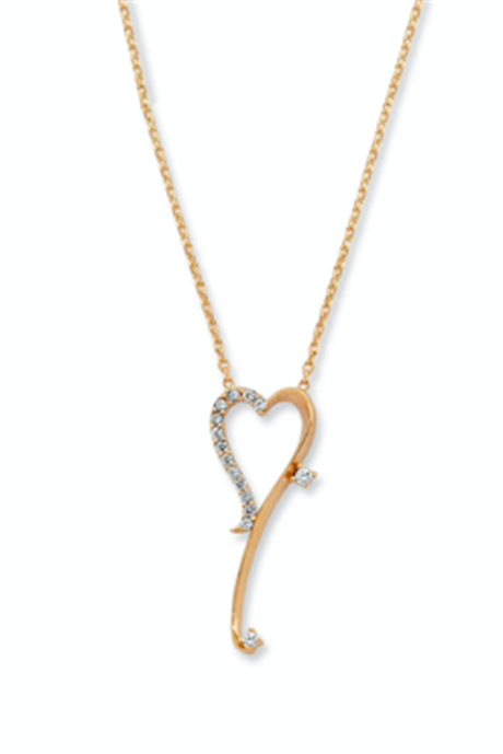 Solid Gold Heart Necklace | 14K (585) | 2.01 gr