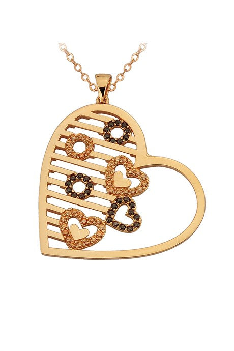 Collar de corazón de oro macizo | 14K (585) | 5,31 gramos