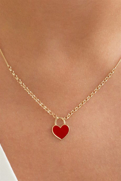 Collier coeur en or massif | 14K (585) | 3,34 grammes