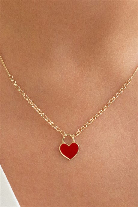 Solid Gold Heart Necklace | 14K (585) | 3.34 gr