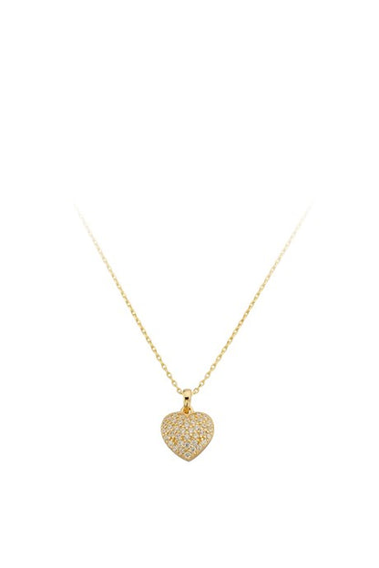 Collar de corazón de oro macizo | 14K (585) | 1,68 gramos