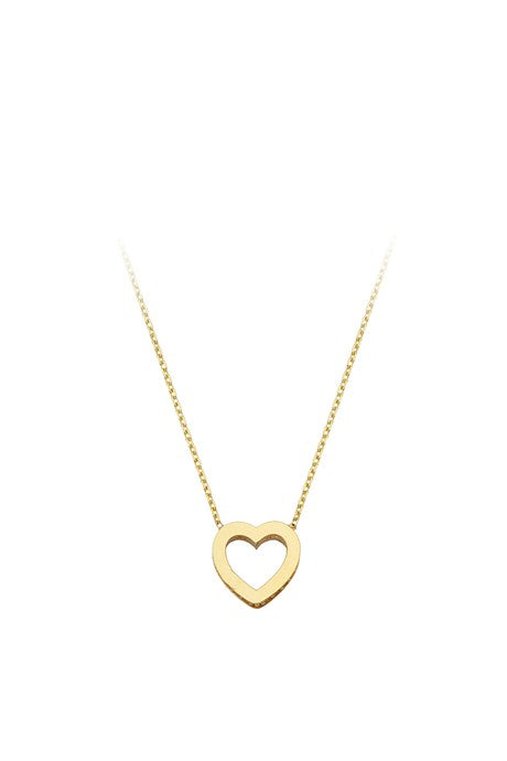 Collier coeur en or massif | 14K (585) | 1,54 g