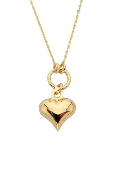 Collar de corazón de oro macizo | 14K (585) | 1,10 gramos