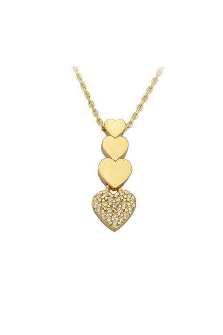 Collar de corazón de oro macizo | 14K (585) | 1,79 gramos