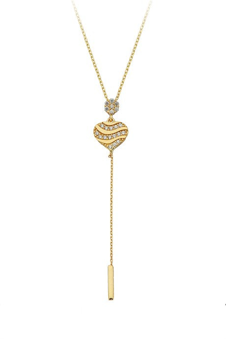 Collar de corazón de oro macizo | 14K (585) | 2,00 gramos