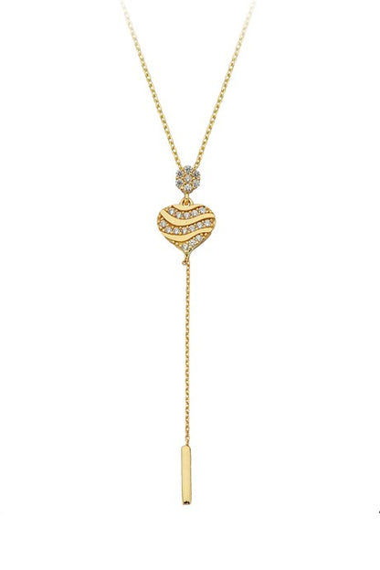 Solid Gold Heart Necklace | 14K (585) | 2.00 gr