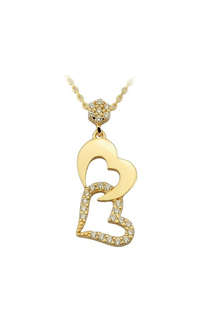 Collar de corazón de oro macizo | 14K (585) | 1,91 gramos