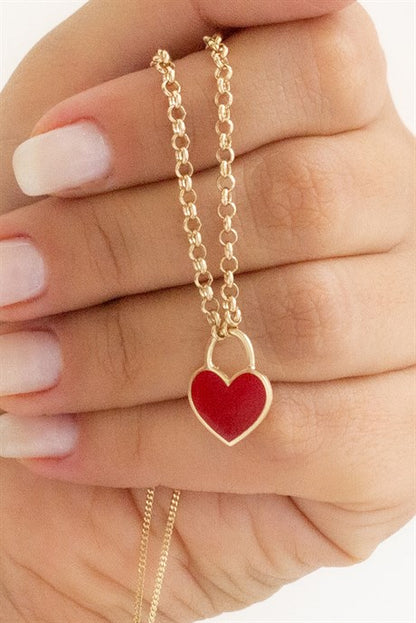 Collier coeur en or massif | 14K (585) | 3,34 grammes