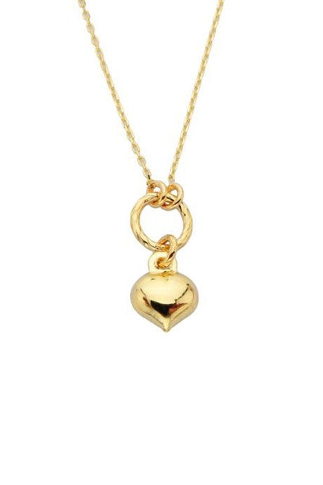 Solid Gold Heart Necklace | 14K (585) | 1.10 gr