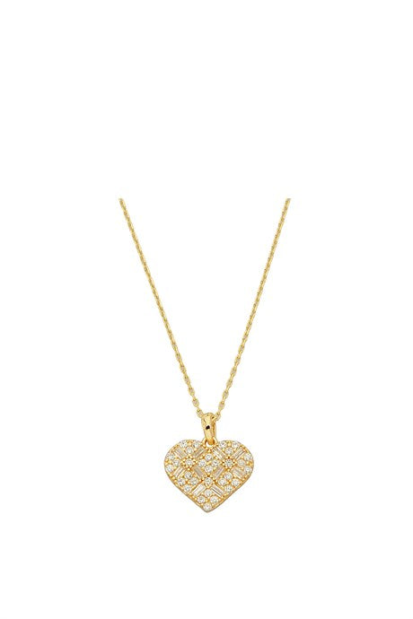 Solid Gold Heart Necklace | 14K (585) | 1.93 gr