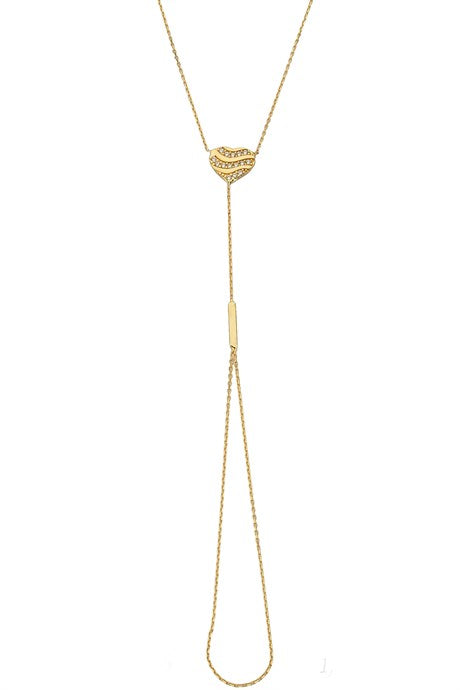 Bracelet coeur en or massif Bashmer | 14K (585) | 1,58 g
