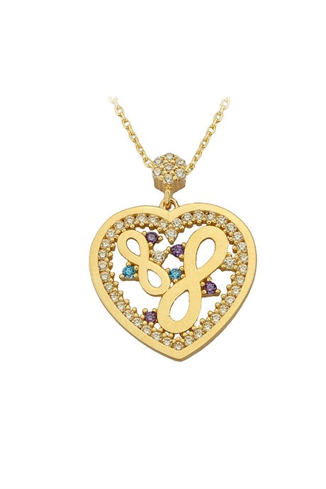 Solid Gold Heart Infinity Necklace | 14K (585) | 2.80 gr