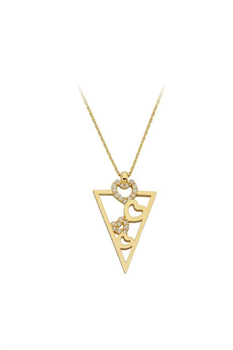 Collier coeur en or massif | 14K (585) | 2,15 grammes