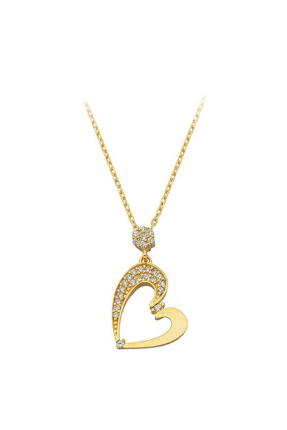 Collier coeur en or massif | 14K (585) | 2,10 gr