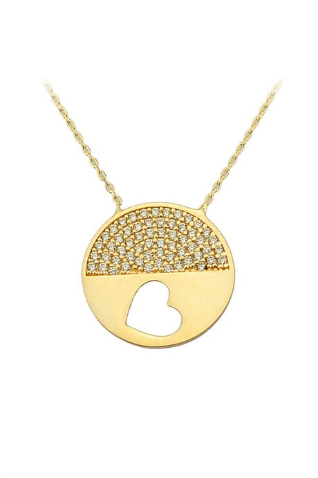 Solid Gold Heart Necklace | 14K (585) | 2.61 gr