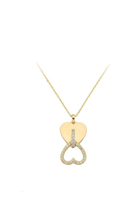 Collier coeur en or massif | 14K (585) | 2,74 grammes