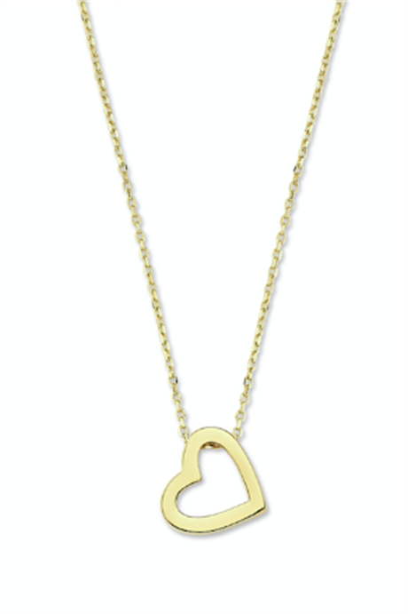 Collier coeur en or massif | 14K (585) | 1,70 gr