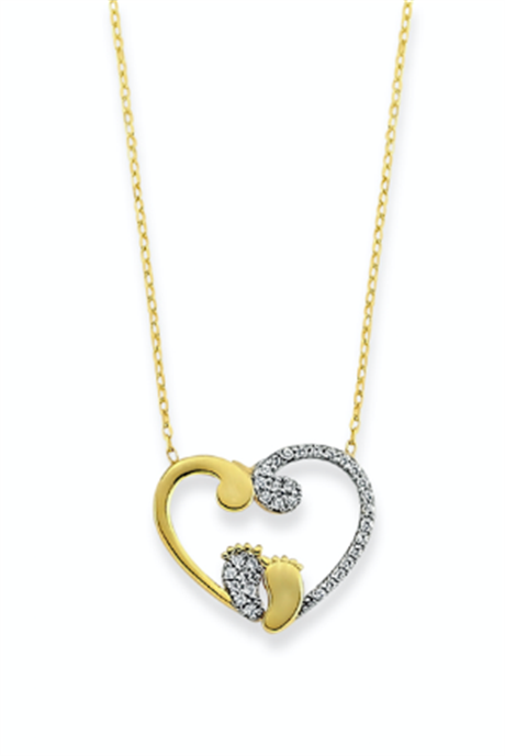 Collier coeur en or massif | 14K (585) | 2,48 grammes