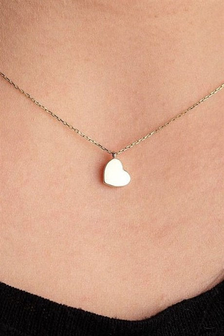 Solid Gold Heart Necklace | 14K (585) | 1.78 gr
