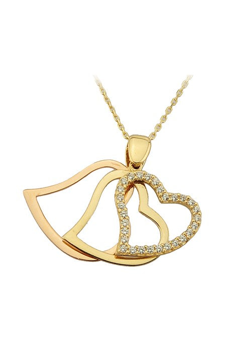 Solid Gold Heart Necklace | 14K (585) | 2.54 gr