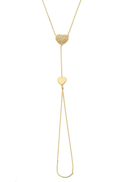 Solid Gold Heart Bracelet Bashmer | 14K (585) | 1.78 gr
