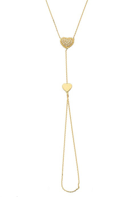 Bracelet coeur en or massif Bashmer | 14K (585) | 1,78 g