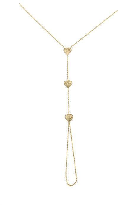 Solid Gold Heart Bracelet Bashmer | 14K (585) | 1.65 gr