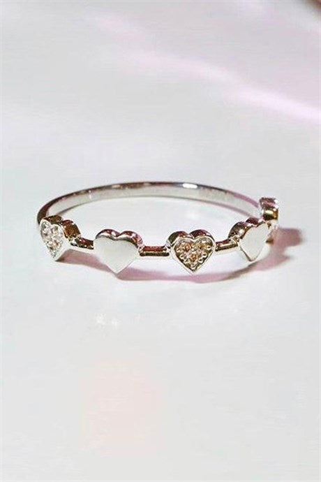 Bague coeur en or massif | 14K (585) | 1,08 g