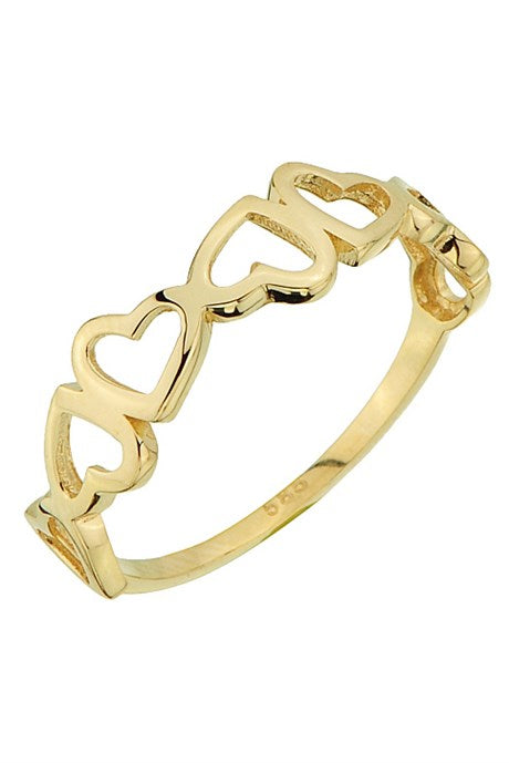 Solid Gold Heart Ring | 14K (585) | 1.34 gr