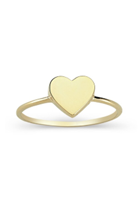 Bague coeur en or massif | 14K (585) | 1,10 gr