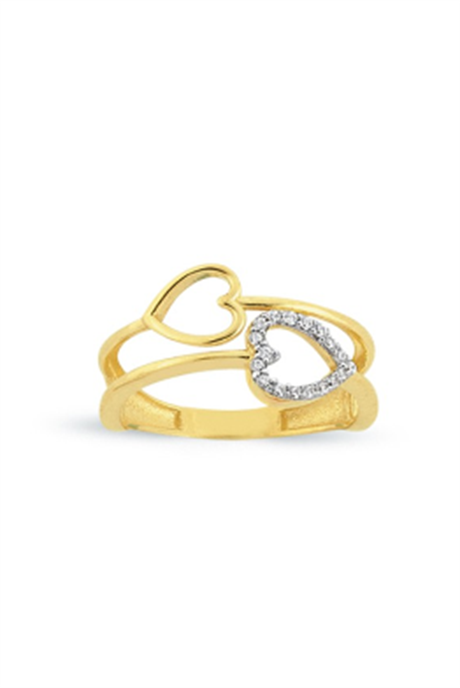 Solid Gold Heart Ring | 14K (585) | 2.10 gr