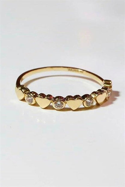 Solid Gold Heart Ring | 14K (585) | 1.25 gr