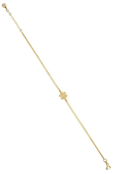 Solid Gold Snowflake Bracelet | 14K (585) | 2.10 gr