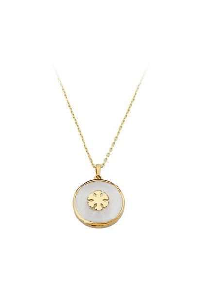 Solid Gold Snowflake Necklace | 14K (585) | 2.20 gr