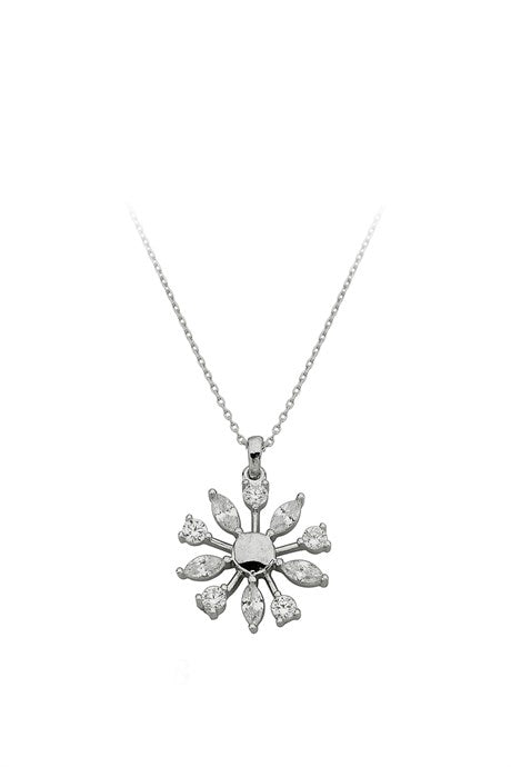 Collier flocon de neige en or massif | 14K (585) | 2,35 grammes